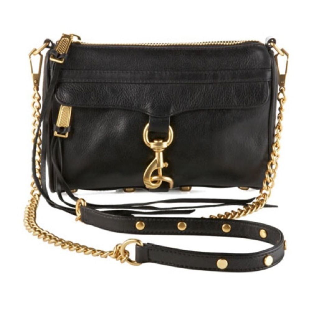 Rebecca Minkoff Mini Mac Black Leather Crossbody